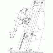 Схема узла: Вилка передней оси Yamaha XVS650 V-Star Classic
