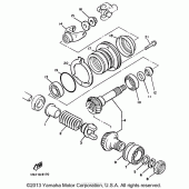 Схема узла: Промежуточная передача Yamaha XVZ1300 Venture Royale