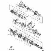 Схема узла: Трансмиссия Yamaha TDM850