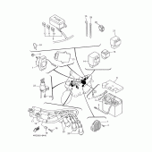Схема узла: Электрооборудование 1 Yamaha XJ600 Diversion (Naked)