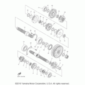 Схема вузла: Трансмісія Yamaha XVS950 Bolt R-Spec