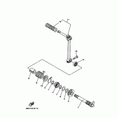 Схема вузла: Привід стартера Yamaha TTR110 TT-R110