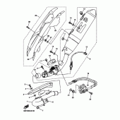 Схема вузла: Вихлопна система Yamaha WR250 WR250R