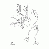 Схема вузла: Передній гальмівний циліндр Yamaha MT01 MT-01