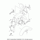 Схема узла: Крыло Yamaha XV1700 Road Star Midnight Silverado