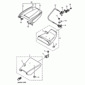 Схема узла: Сиденье Yamaha YZF750 YZF750