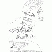 Схема вузла: Панель приладів Yamaha XVS1100 V-Star Custom