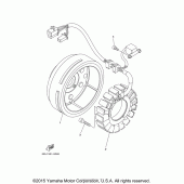 Схема узла: Генератор Yamaha XVS1100 V-Star Classic