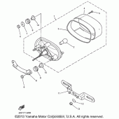 Схема вузла: Задній ліхтар (Стоп сигнал) Yamaha YZF600R Thundercat