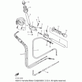 Схема узла: Руль и Тросики Yamaha YZF600R Thundercat