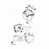 Схема вузла: Бічна кришка Yamaha XV250 Virago