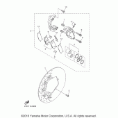 Схема вузла: Передній гальм Yamaha XVS1300 Stryker Bullet Cowl Cruiser