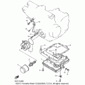 Схема узла: Масляный охладитель Yamaha YZF600R Thundercat