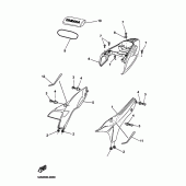 Схема узла: Боковая крышка Yamaha BT1100 Bulldog