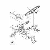 Схема узла: Задний рычаг и Подвеска Yamaha TW125