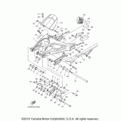 Схема вузла: Задній важіль та підвіска Yamaha FJ09 FJ-09