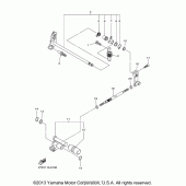Схема узла: Вал переключения Yamaha XVS1300 Stryker