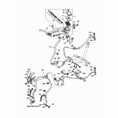 Схема вузла: Передній гальмівний циліндр Yamaha FZ10/MTN1000 MT-10 SP