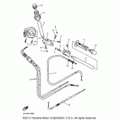 Схема вузла: Кермо та Тросики Yamaha YZF600R Thundercat
