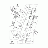 Схема вузла: Fourche avant Yamaha TT250R TT-R