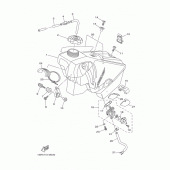 Схема вузла: Паливний бак Yamaha YZ125