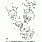 Схема узла: Цилиндр Yamaha XVS650 V-Star Classic