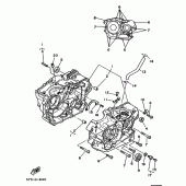 Схема узла: Картер двигателя Yamaha XT350 XT350
