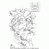 Схема узла: Облицовочные элементы (1) Yamaha YZF600R Thundercat