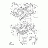 Схема узла: Картер двигателя Yamaha VMX17 V-MAX