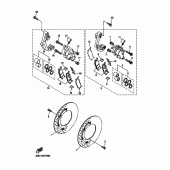 Схема узла: Передний тормоз Yamaha XVS1300 Midnight Star