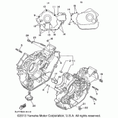 Схема вузла: Картер двигуна Yamaha XV1100 Virago