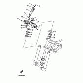 Схема узла: Рулевой механизм Yamaha BT1100 Bulldog