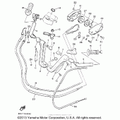 Схема узла: Руль и Тросики Yamaha XVZ1300 Venture Royale