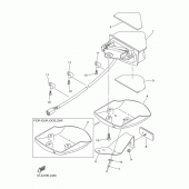 Схема вузла: Задній ліхтар (Стоп сигнал) Yamaha WR250 WR250F