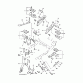 Схема вузла: Підніжки та Підставка Yamaha VMX12 V-MAX