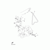 Схема вузла: Підніжки та підставка Yamaha YZ450F YZ450F