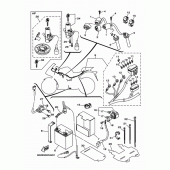 Схема вузла: Електроустаткування 1 Yamaha YZF-R3