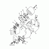 Схема узла: Впускная система Yamaha YZ125