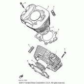 Схема узла: Цилиндр Yamaha XV535 Virago