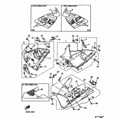 Схема узла: Облицовочные элементы 2 Yamaha YZF750 YZF750