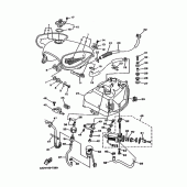 Схема вузла: Паливний бак Yamaha XV535 Virago