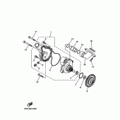 Схема вузла: Водяний насос Yamaha TDM900