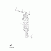 Схема вузла: Задня підвіска Yamaha FZ1 FZ1 FAZER (S-TYPE)