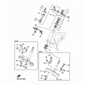 Схема узла: Рулевой механизм Yamaha XVS400 Drag Star