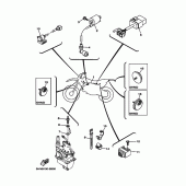 Схема вузла: Електроустаткування 1 Yamaha TTR90 TT-R90