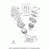 Схема узла: Цилиндр Yamaha XV1700 Road Star Midnight Warrior
