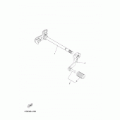 Схема вузла: Вал перемикання Yamaha XT660 XT660Z Tenere