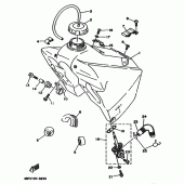 Схема вузла: Паливний бак Yamaha WR200R