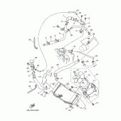 Схема узла: Радиатор и Патрубок системы охлаждения Yamaha XP500 T-MAX
