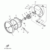 Схема узла: Фара Yamaha XV535 Virago